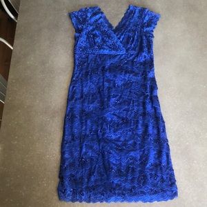 Marina Blue Lace Dress w/ Sequins